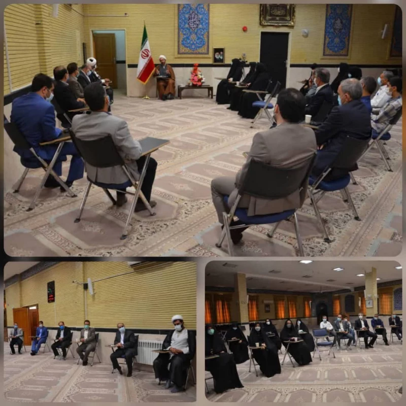 دیدار مسؤلین ، کارکنان و تعدادی از اساتید با حضرت حجه الاسلام والمسلمین کریمی تبار نماینده ی ولی فقیه  در استان   3