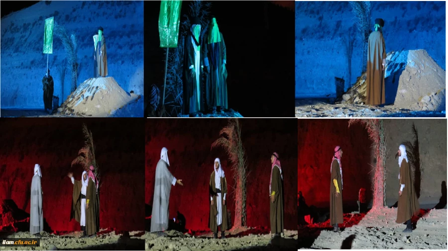 نمایش واقعه غدیر خم در میدان بزرگ الغدیر شهرستان چوار 5