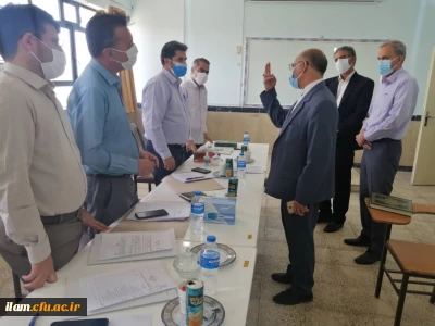 بازدید مسئولین دانشگاه فرهنگیان استان از محل انجام مصاحبه 