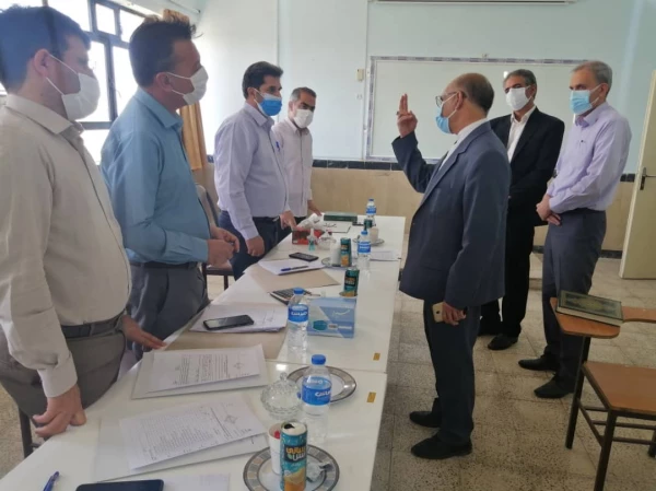 بازدید مسئولین دانشگاه فرهنگیان استان از محل مصاحبه 