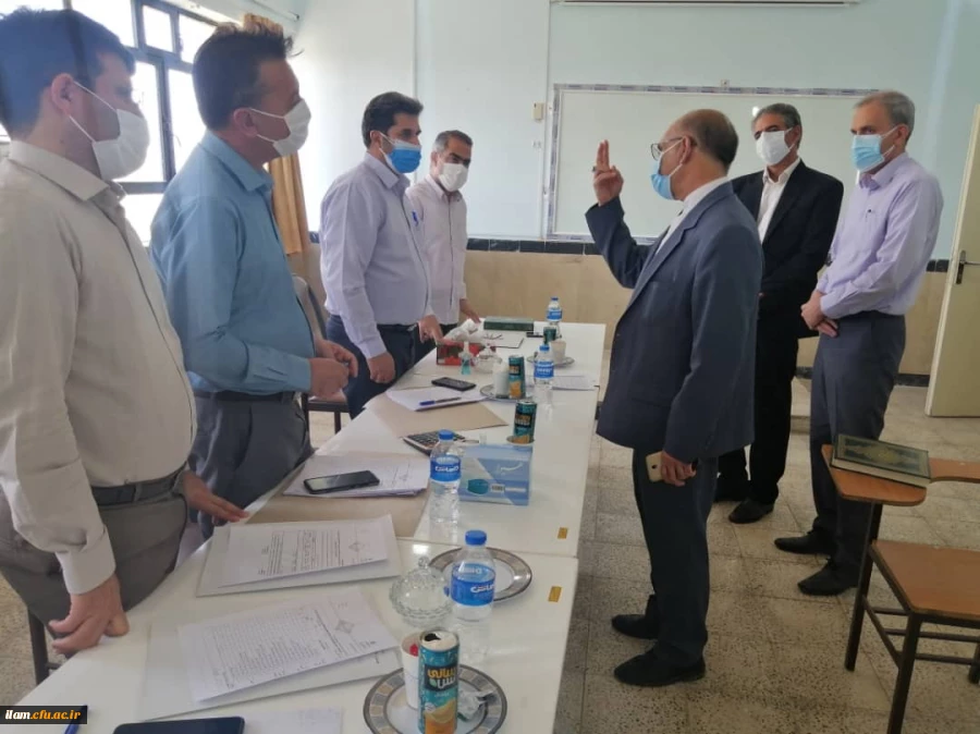 بازدید مسئولین دانشگاه فرهنگیان استان از محل مصاحبه 