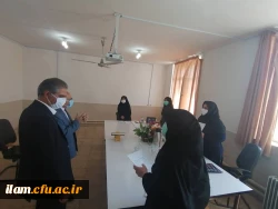 بازدید مسئولین دانشگاه فرهنگیان استان از محل مصاحبه 