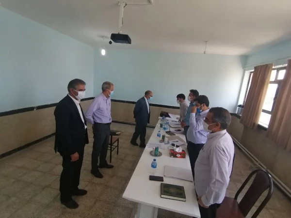 بازدید مسئولین دانشگاه فرهنگیان استان از محل مصاحبه 