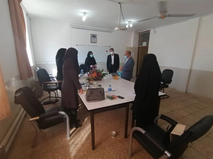 بازدید مسئولین دانشگاه فرهنگیان استان از محل مصاحبه 