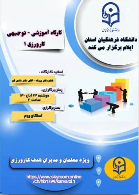 
کارگاه آموزشی- توجیهی کارورزی 1 ویژه معلمان و مدیران راهنمای کارورزی


 2