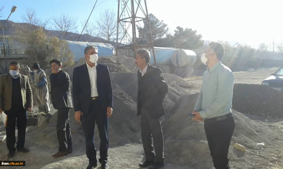 بازدید جناب آقای دکتر غفاری نیا معاونت هماهنگی دانشگاه فرهنگیان استان ایلام از میزان پیشرفت کاری سالن اجتماعات شهید قاسم سلیمانی پردیس شهید مدرس ایلام 2