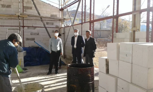 بازدید جناب آقای دکتر غفاری نیا معاونت هماهنگی دانشگاه فرهنگیان استان ایلام از میزان پیشرفت کاری سالن اجتماعات شهید قاسم سلیمانی پردیس شهید مدرس ایلام 3