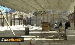 بازدید جناب آقای دکتر غفاری نیا معاونت هماهنگی دانشگاه فرهنگیان استان ایلام از میزان پیشرفت کاری سالن اجتماعات شهید قاسم سلیمانی پردیس شهید مدرس ایلام 6