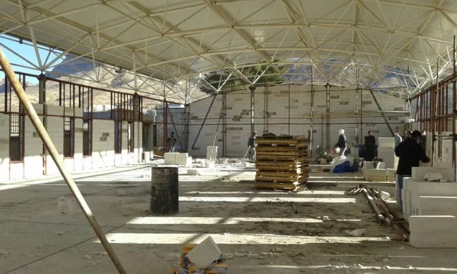 بازدید جناب آقای دکتر غفاری نیا معاونت هماهنگی دانشگاه فرهنگیان استان ایلام از میزان پیشرفت کاری سالن اجتماعات شهید قاسم سلیمانی پردیس شهید مدرس ایلام 6