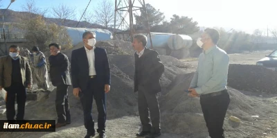 بازدید از پیشرفت کاری سالن اجتماعات شهید قاسم سلیمانی پردیس شهید مدرس ایلام