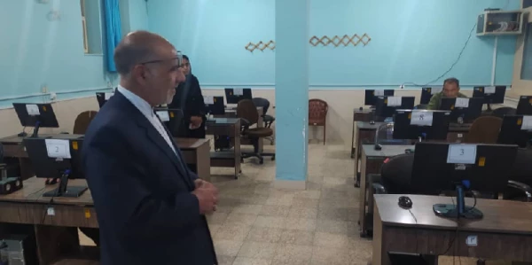 برگزاری آزمون حضوری  ـ الکترونیکی مهارت آموزان سری پنجم نیروهای مشمول قانون تعیین تکلیف وزارت آموزش و پرورش و افراد جامانده از سنوات قبل در دانشگاه فرهنگیان استان ایلام 2