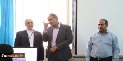 بازدید معاون آموزش متوسطه اداره کل آموزش و پرورش استان ایلام از محل برگزاری آزمون حضوری  ـ الکترونیکی مهارت آموزان سری پنجم نیروهای مشمول قانون تعیین تکلیف وزارت آموزش و پرورش و افراد جامانده از سنوات قبل در دانشگاه فرهنگیان استان ایلام 