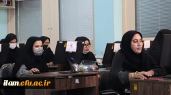 بازدید معاون آموزش متوسطه اداره کل آموزش و پرورش استان ایلام از محل برگزاری آزمون حضوری  ـ الکترونیکی مهارت آموزان سری پنجم نیروهای مشمول قانون تعیین تکلیف وزارت آموزش و پرورش و افراد جامانده از سنوات قبل در دانشگاه فرهنگیان استان ایلام  3