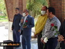 زیارت مزار شهدای گمنام توسط کارکنان و جمعی از دانشجویان دانشگاه فرهنگیان استان ایلام در هفته دفاع مقدس 4