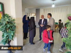 بازدید دکتر رمضان پیری سرپرست مدیریت امور پردیس های دانشگاه فرهنگیان استان ایلام از مدارس مجری کارورزی 9