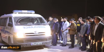 مراسم استقبال از شهید گمنام در پردیس شهید مدرس دانشگاه فرهنگیان ایلام