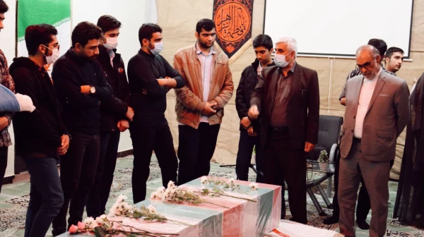 مراسم استقبال از شهید گمنام در پردیس شهید مدرس دانشگاه فرهنگیان ایلام 4