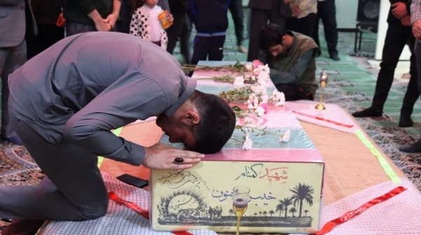 مراسم استقبال از شهید گمنام در پردیس شهید مدرس دانشگاه فرهنگیان ایلام 9