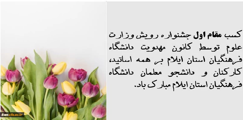 افتخارآفرینی دانشگاه فرهنگیان استان ایلام 2