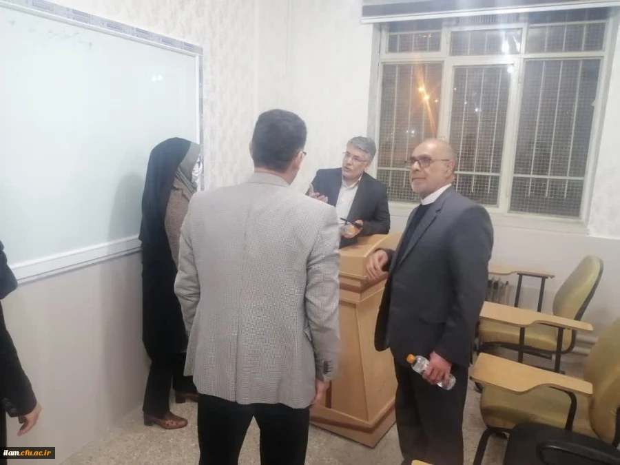 بازدید جناب آقای دکتر ابراهمی معاونت نظارت، ارزیابی و تضمین کیفیت دانشگاه فرهنگیان به همراه آقای دکتر رازینی رئیس مرکز نظارت، ارزیابی و تضمین کیفیت وزارت علوم، تحقیقات و فناوری و دکتر صفری فارفار معاون مرکز نظارت، ارزیابی و تضمین کیفیت وزارت علوم، تحقیقات