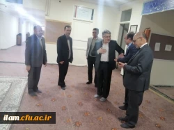 بازدید جناب آقای دکتر ابراهمی معاونت نظارت، ارزیابی و تضمین کیفیت دانشگاه فرهنگیان به همراه آقای دکتر رازینی رئیس مرکز نظارت، ارزیابی و تضمین کیفیت وزارت علوم، تحقیقات و فناوری و دکتر صفری فارفار معاون مرکز نظارت، ارزیابی و تضمین کیفیت وزارت علوم، تحقیقات
