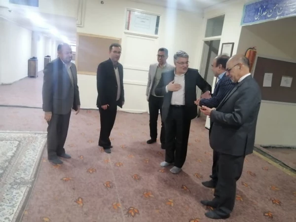 بازدید جناب آقای دکتر ابراهمی معاونت نظارت، ارزیابی و تضمین کیفیت دانشگاه فرهنگیان به همراه آقای دکتر رازینی رئیس مرکز نظارت، ارزیابی و تضمین کیفیت وزارت علوم، تحقیقات و فناوری و دکتر صفری فارفار معاون مرکز نظارت، ارزیابی و تضمین کیفیت وزارت علوم، تحقیقات