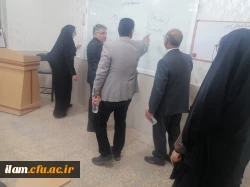 بازدید جناب آقای دکتر ابراهمی معاونت نظارت، ارزیابی و تضمین کیفیت دانشگاه فرهنگیان به همراه آقای دکتر رازینی رئیس مرکز نظارت، ارزیابی و تضمین کیفیت وزارت علوم، تحقیقات و فناوری و دکتر صفری فارفار معاون مرکز نظارت، ارزیابی و تضمین کیفیت وزارت علوم، تحقیقات
