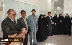 حضور مدیر کل آموزش و پرورش ایلام جناب آقای دکتر درویشی و سرپرست مدیریت امور پردیس های دانشگاه فرهنگیان جناب آقای دکتر پیری و هیئت همراه، در جمع دانشجو معلمان پردیس امام جعفر صادق(ع) بمناسبت 16 آذر « روز دانشجو» 2