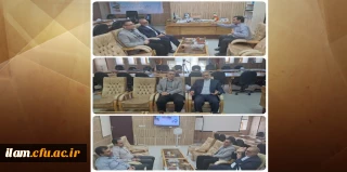 دیدار مدیریت امور پردیس های دانشگاه فرهنگیان استان ایلام با مدیرکل نوسازی مدارس استان ایلام