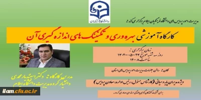 برگزاری کارگاه آموزشی بهره وری و تکنیک های اندازه گیری آن