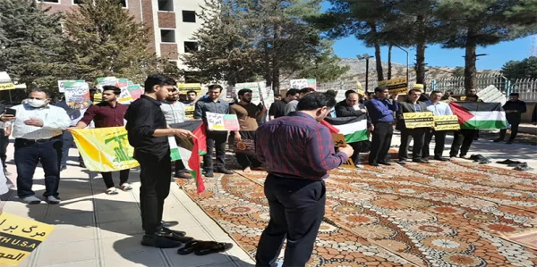 اجتماع اساتید و دانشجو معلمان پردیس شهید مدرس دانشگاه فرهنگیان در محکومیت رژیم صهیونیستی
 2