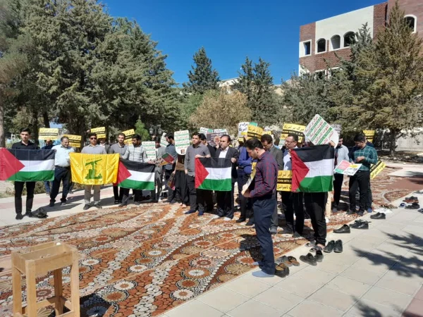 اجتماع اساتید و دانشجو معلمان پردیس شهید مدرس دانشگاه فرهنگیان در محکومیت رژیم صهیونیستی
 2