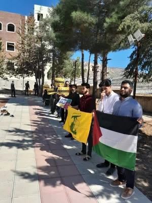 اجتماع اساتید و دانشجو معلمان پردیس شهید مدرس دانشگاه فرهنگیان در محکومیت رژیم صهیونیستی
 2