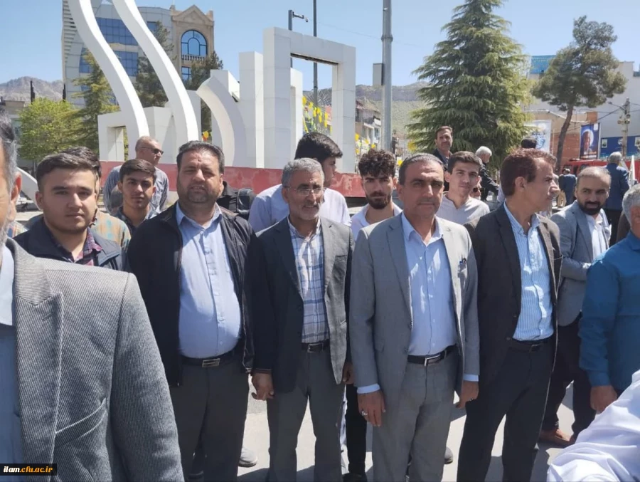 حمایت اساتید، کارکنان و دانشجومعلمان دانشگاه فرهنگیان استان ایلام از عملیات پیروزمندانه نیروهای مسلح جمهوری اسلامی ایران 2