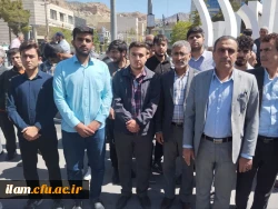 حمایت اساتید، کارکنان و دانشجومعلمان دانشگاه فرهنگیان استان ایلام از عملیات پیروزمندانه نیروهای مسلح جمهوری اسلامی ایران 3