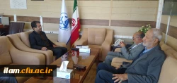 دیدار سرپرست مدیریت امور پردیس های دانشگاه فرهنگیان استان ایلام با رئیس سازمان مدیریت و برنامه ریزی استان 2