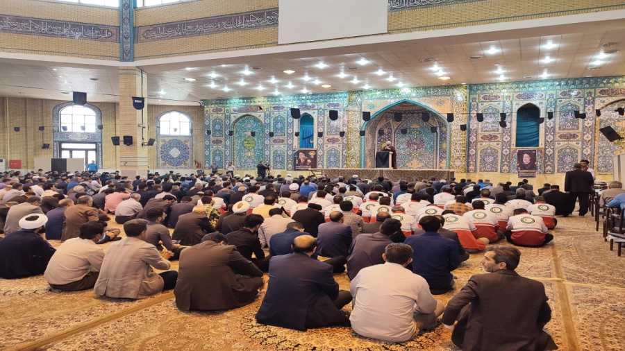 حضور اساتید، کارکنان و دانشجو معلمان دانشگاه فرهنگیان استان ایلام در مراسم مردمی شهادت ریاست جمهوری و همراهان 3