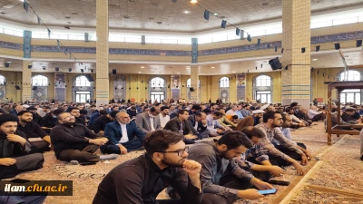 حضور اساتید، کارکنان و دانشجو معلمان دانشگاه فرهنگیان استان ایلام در مراسم مردمی شهادت ریاست جمهوری و همراهان