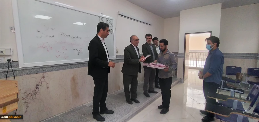 تبریک روز معلم به صورت سرزده در پردیس شهید مدرس ایلام  11